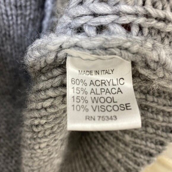 Elsamanda Grey Wool Blend Cardigan/Sweater Size Medium - Picture 8 of 8